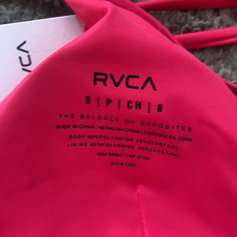 (NWT) RVCA pink top - Picture 3 of 3